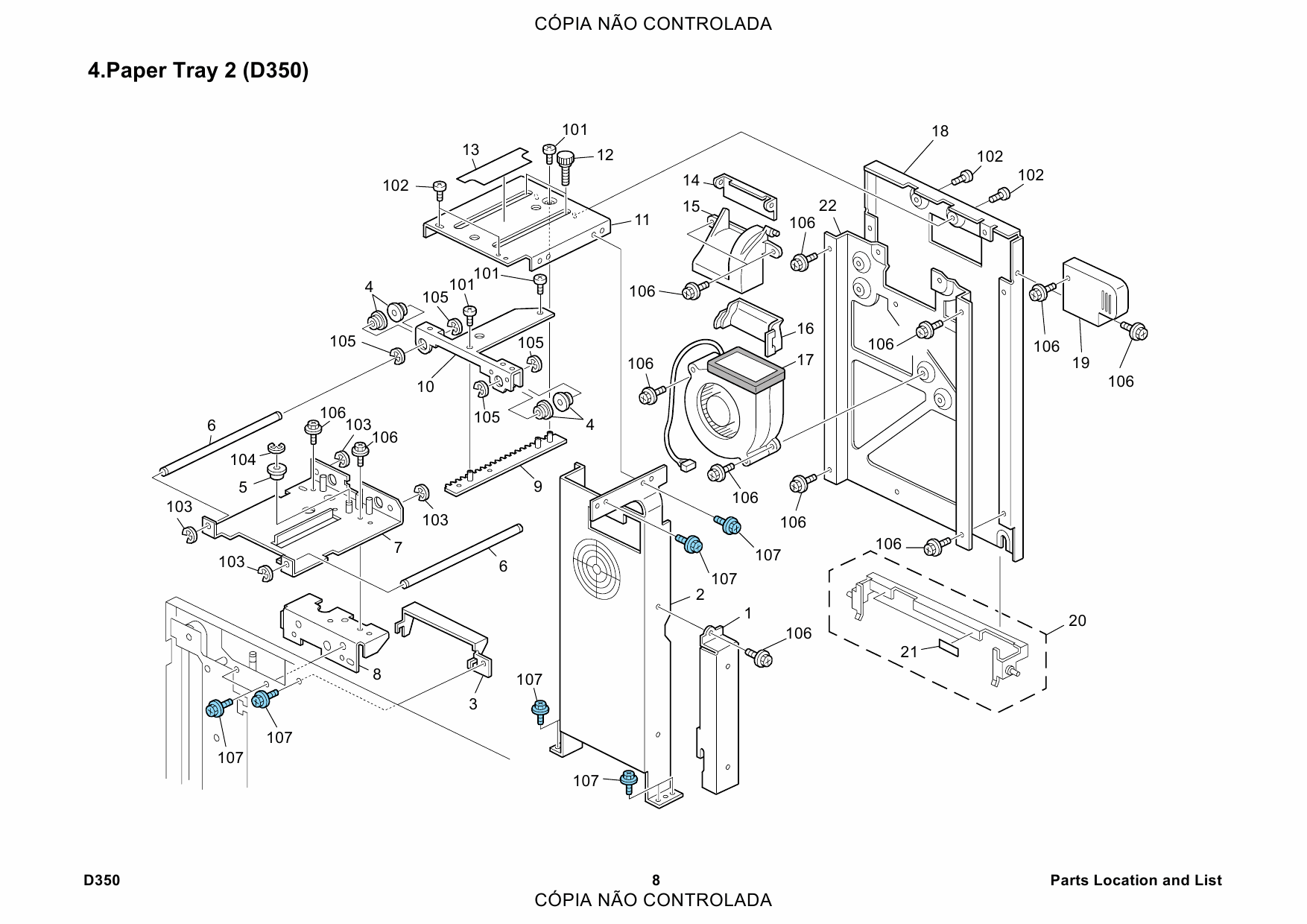 RICOH Options D350 RT4000-A3 Parts Catalog PDF download-5